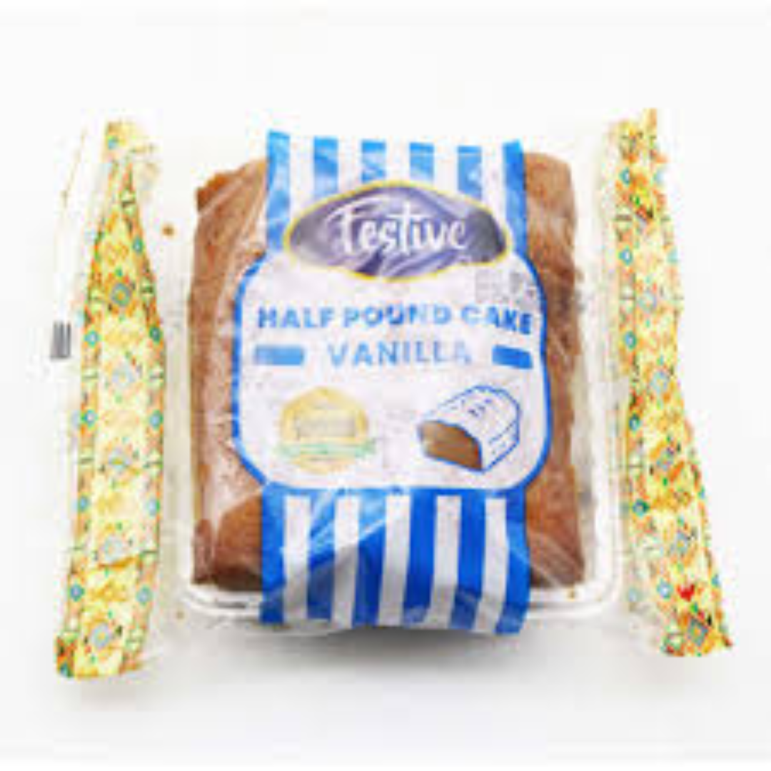 FESTIVE HALF POUNDCAKE SLICED VANILLA 200G